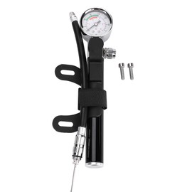 MIni Lightweight Bicycle Pump 88PSI Foldable Bike Ball Portable Pump Air Inflator (Black)