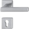 Hoppe Dallas Door Handle Set with Rosette PZ Profile Cylinder