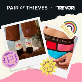 Pair of Thieves Men’s Pride Cushion Ankle Socks - Pride Socks for Men