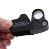 KINGMAS Illuminated Jeweler's Eye Loupe 2 Lens 30x & 60x