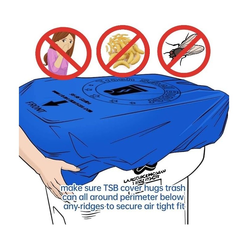 trash smell buster | Odor Eliminating Trash Can Cover for
