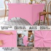 Famstar Table Cloth Pink 6FT Spandex Tablecloth for Rectangle Fitted