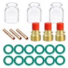 TIANLYLIN 21pcs #12 Glass Cup Kit Stubby Collets Body Gas