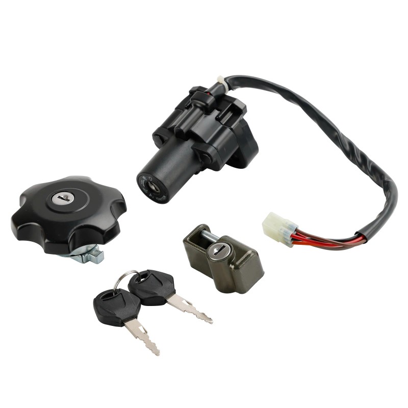 Ignition Switch Fuel Cap Seat Lock Set For Suzuki DR650
