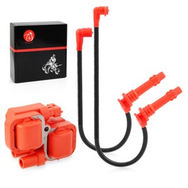 Ignition Coil and Spark Plug Wire Cap Compatible with Polaris Ranger Crew XP 900 1000 General XP 4 1000 2013-2023 3022662 4014032 4014033 4017692 4017693