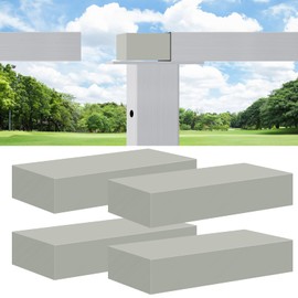 Gyykzz Flat Handrail Accessories - 4 Pack 120mm Extension Handrail Connector, High Strength POM Material Fitting for Top of Railing