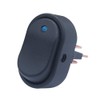 mxuteuk 4pcs 12V 30A Blue LED On-Off Rocker Switch Waterproof