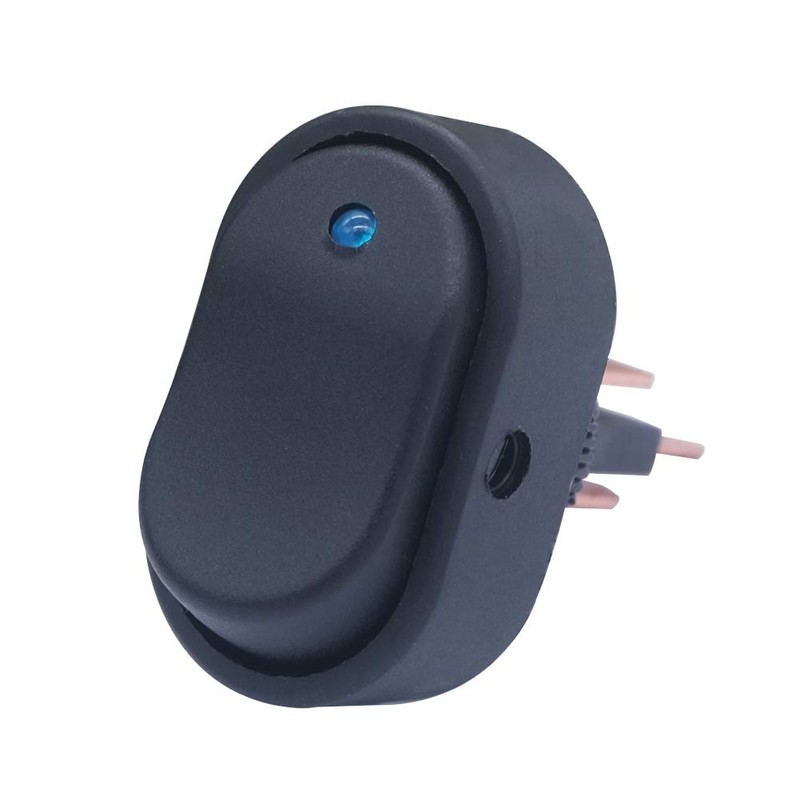 mxuteuk 4pcs 12V 30A Blue LED On-Off Rocker Switch Waterproof