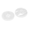 White Button 4 Hole Button 30L Imitation Pearl Buttons Plastic