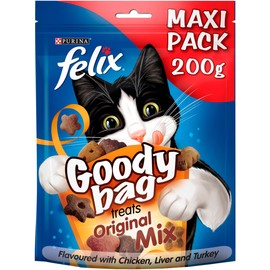 FELIX Goody Bag Original Chicken, Liver and Turkey Cat Treats 200g