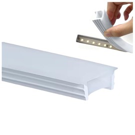 DGLILUAN 16.4ft/5m Silicone Soft LED Channel System, Flexible U Shape Tube LED Light Strip Silicone Cover for Living Room, Kitchen, Patio and Other Outdoor Ambient Decor, No Light Strip (20 x 10mm)