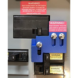 SQD100A Square D Generator Interlock Kit QO and Homeline - Anodized