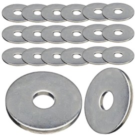 M8 x 24mm Penny Repair Flat Washers Mudguard Grade Style in A4 Stainless Steel 316 – Corrosion Resistant Fasteners (Pack of 20)