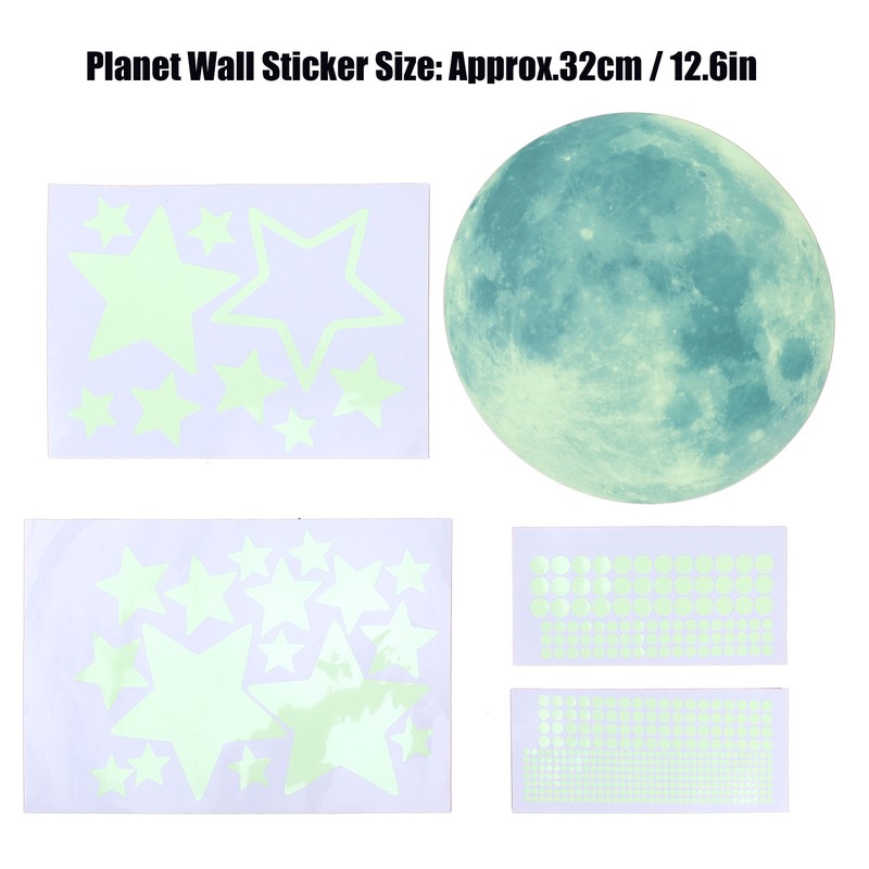 PVC Self Adhesive Wall Sticker Luminous Fluorescent Wall Decals for