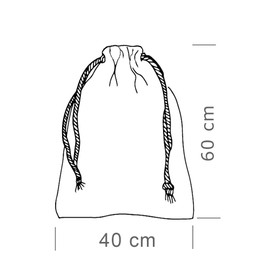 1 Laundry Bag, Laundry Bag, Laundry Hamper, 100% Cotton (Smiley - Wash Me -)