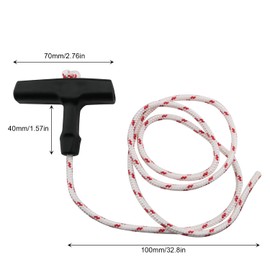 DGHAOP 4IN1 Garage Door Emergency Release Pull Cord with Handle - (2pcs Two-Color 4.5mm x 1m Pull Cords + 2pcs MS Series Universal Handles)