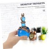 Kichvoe Resin Decorative Potion Bottle Figurine Shiny Mermaid Design for