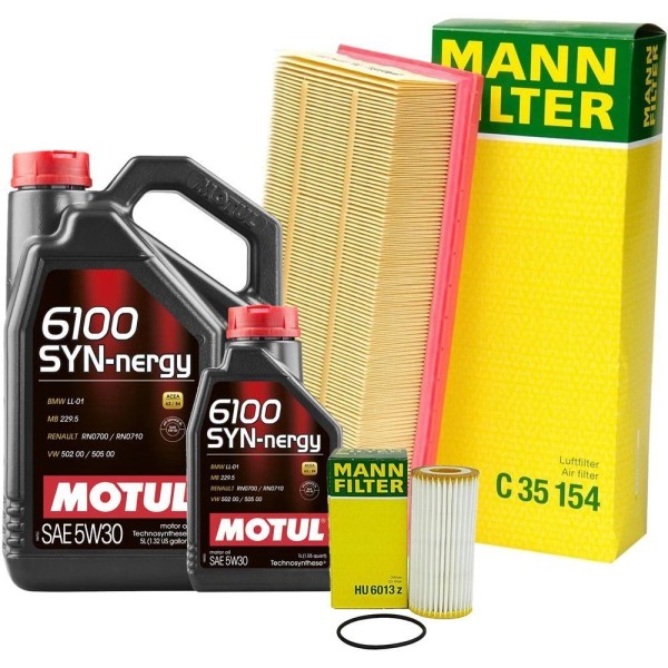 Motul + OEM Engine Oil Change Kit (5W30) (6 Liter)