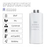 Iruihoo CBB60 Motor Capacitor, 20µF 450V Capacitor 50/60Hz Starting Capacitor