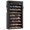 LANTEFUL Shoe Rack with Covers - 10 Tiers Tall Shoe
