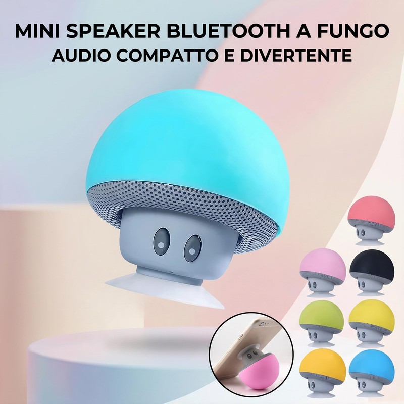 MONTY SOUL - Portable Mini Mushroom Bluetooth Speaker - Compact