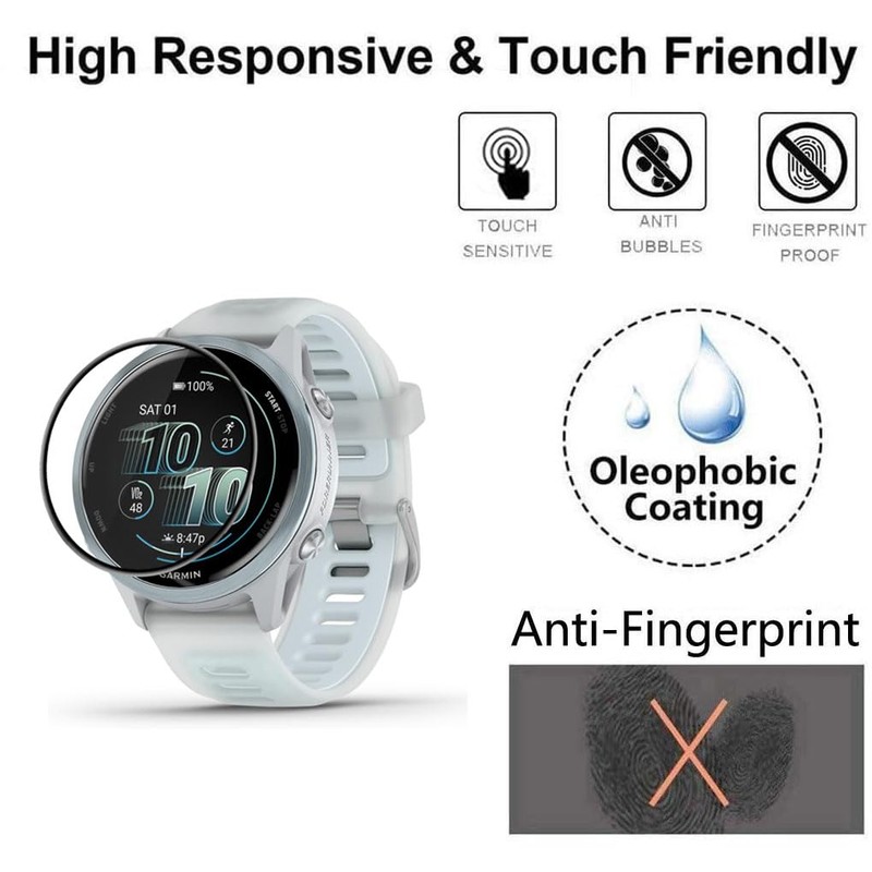 Futanwei [3 Pack] for Garmin Forerunner 570 42mm Screen Protector