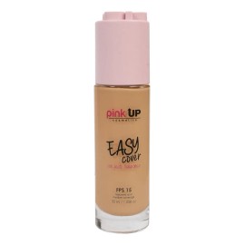 Base de Maquillaje Líquida Pink Up Easy Cover Tono Cinnamon – Alta Cobertura SPF15, 30ml