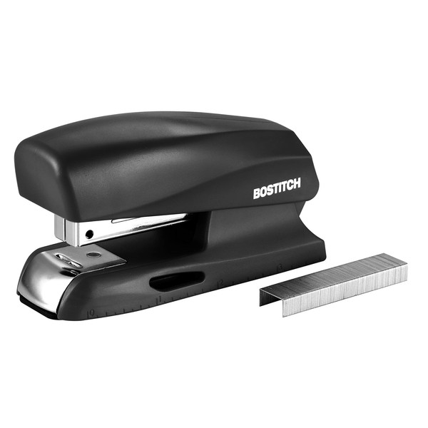 Bostitch Office 20 Sheet Stapler, Mini Stapler, Fits into the Palm of Your Hand; Black (B150-BLK)