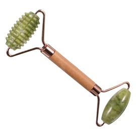 Ipetboom Jade Roller for Face Natural Gua Sha Tool Set Spa Massager Foot Face Enhance Skin Portable Design