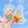 20/40 PCS Transparent Bookmarks for Dried Flowers,DIY Ransparent Dried Flower