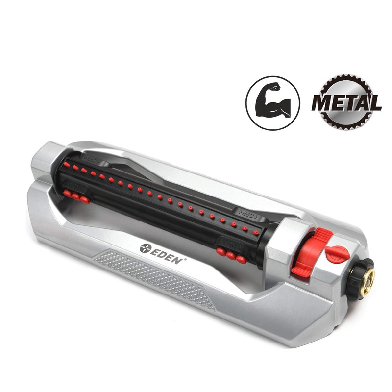 Eden 96216 Heavy Duty Turbo Oscillating Sprinkler, Covers Up to