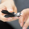LQIOACU 2 Pieces Angled Nail Clippers Ergonomic Wide Mouth Design