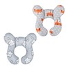 Qchomee 2PCS Baby Head Support Pillow Newborn Infant Headrest Neck