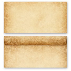50 Envelopes Rustic Antique & History (without Window) DIN Long (220 x 110 mm)