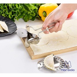 Morodo 7.8cm Dumplings Pierogies Potstickers Rapid Making Tool Set (1×Dumpling Skin Maker 2×Dumpling molds)