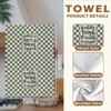 Sage Green Inspirational Kitchen Hand Towels 16x24 Inch