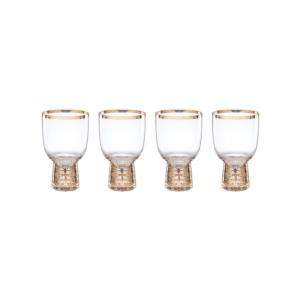 Lenox 897412 Tuscany Classics Gold Frost Wine Glasses, Set of