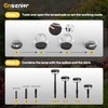 Ensenior 6-Pack Solar Lights Outdoor, Auto ON/Off 3000K LED Solar