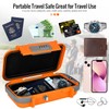HUANLANG Portable Safe Lock Box with Combination Lock Mini Beach