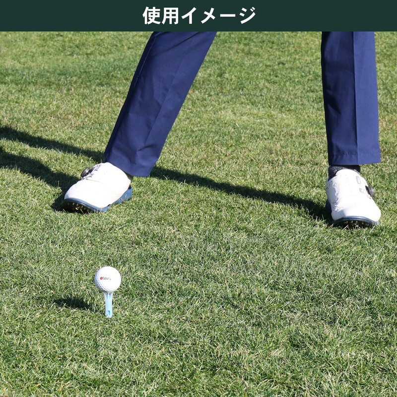 Tabata(タバタ) ゴルフ ティー 段 プラスチックティー 46mm 段付き リフトティーソフト 超ロング 5本入