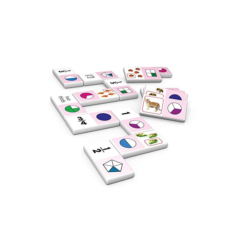 Junior Learning Fraction Dominoes Educational Action Games