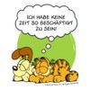 Spreadshirt Garfield Mit Odie Keine Zeit Chill Sticker, 10 x