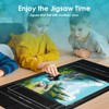 Puzzle Boards Portable Foldable, Jigsaw Mat Roll with Auxiliary Lines