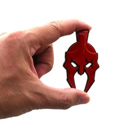 1pc Custom Gladiator Emblems 3D Badges Right Left Side Self-Adhesive Fender Stickers Replacement for JL Jeep Gladiator Silverado Sierra RAM Universal Car Vehicle, Truck, Motorcycle (Red)