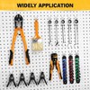 ELEAD 45-Piece Pegboard Hooks J-Hook, Silver J Hooks for Pegboard,