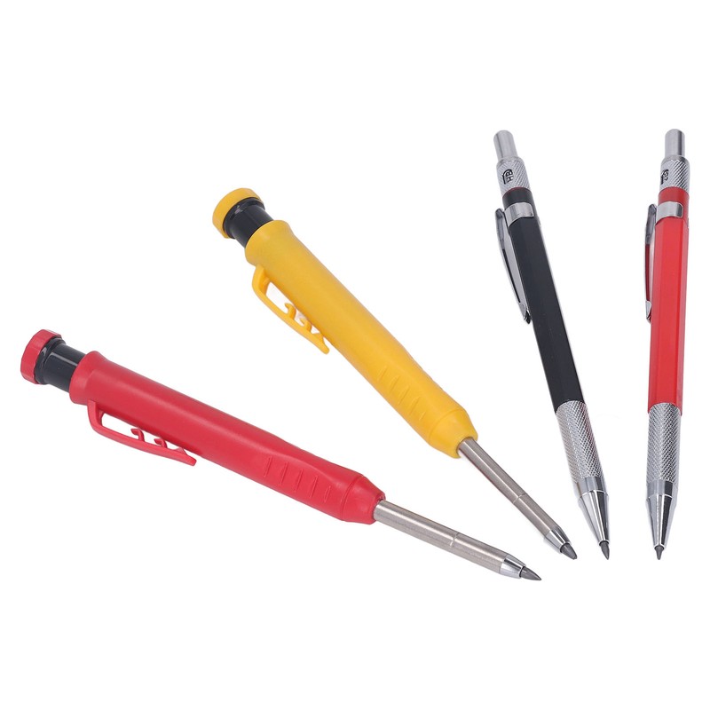 Mechanical Carpenter Pencil Set with 40 Refill Simple Operation Deep