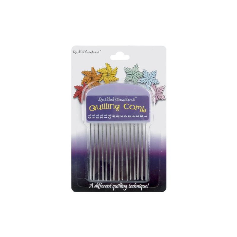 Quilled Creations Quilling-Kamm, Kunststoff, Mehrfarbig, 1.21 x 9.85 x 14.96
