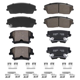 Brake Pads Front Rear Set fit for 2005-2017 for Chrysler 300,2009-2017 for Dodge Challenger,2006-2017 for Dodge Charger,2005-2008 for Dodge Magnum