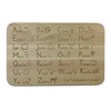 The breakfast board made of beech wood for learning, gift