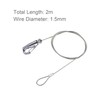 IDGGDI 6 Pack Picture Rail Hooks and Wire Hanging System,